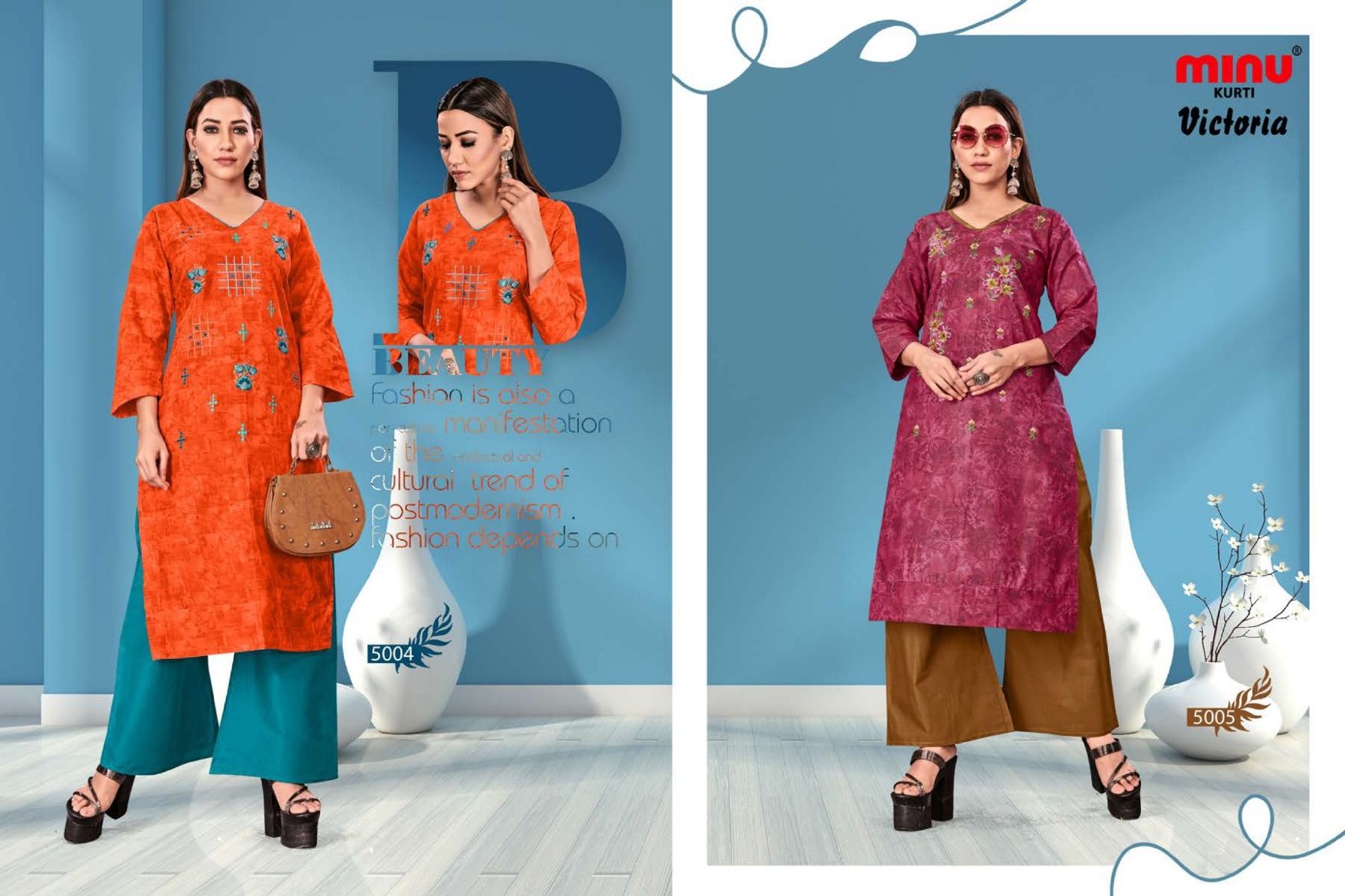 Victoria Assorted Women Kurti - Silk, M-l-xl , Multi-color, Long Length, 3-4th Sleeve, Embroidered Pattern, Party Wear Ethnic Style