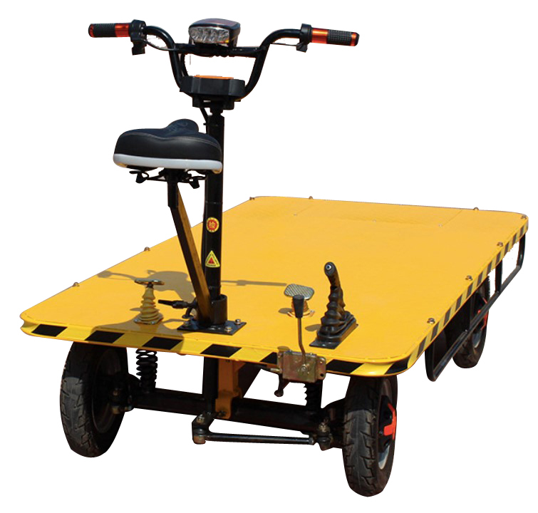 Electric Flat Tow Lorry - Color: Yellow