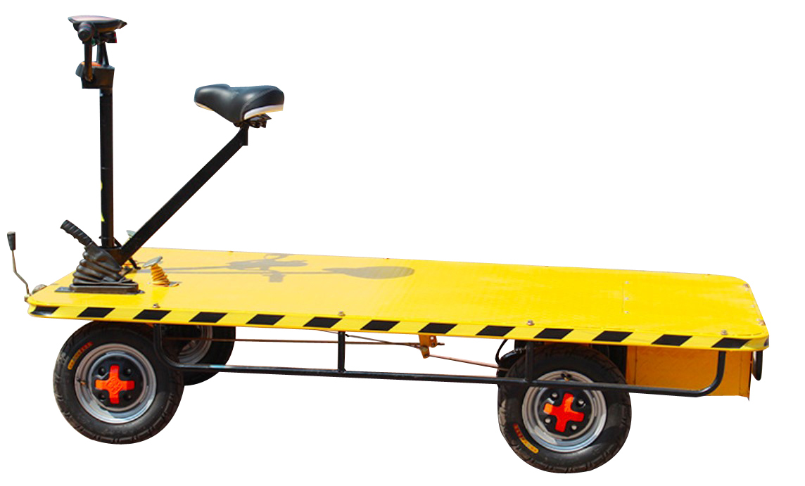 Electric Flat Tow Lorry - Color: Yellow