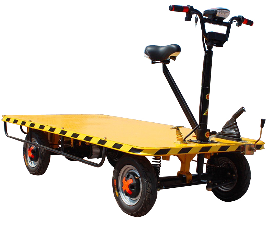 Electric Flat Tow Lorry - Color: Yellow