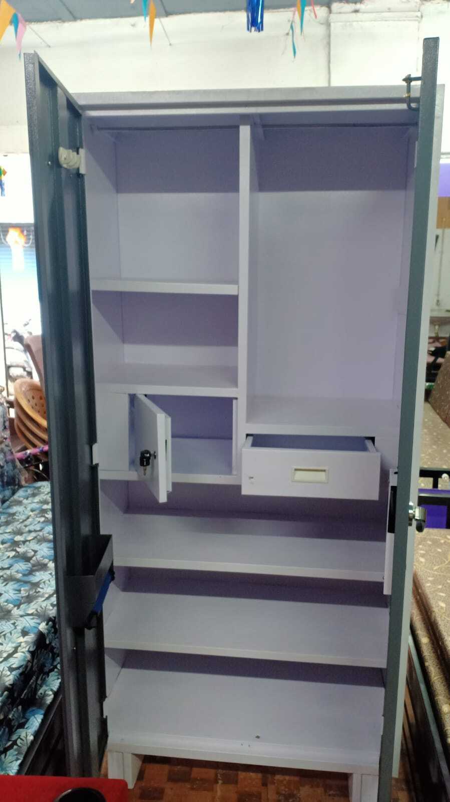 Painted Metal Cupboard