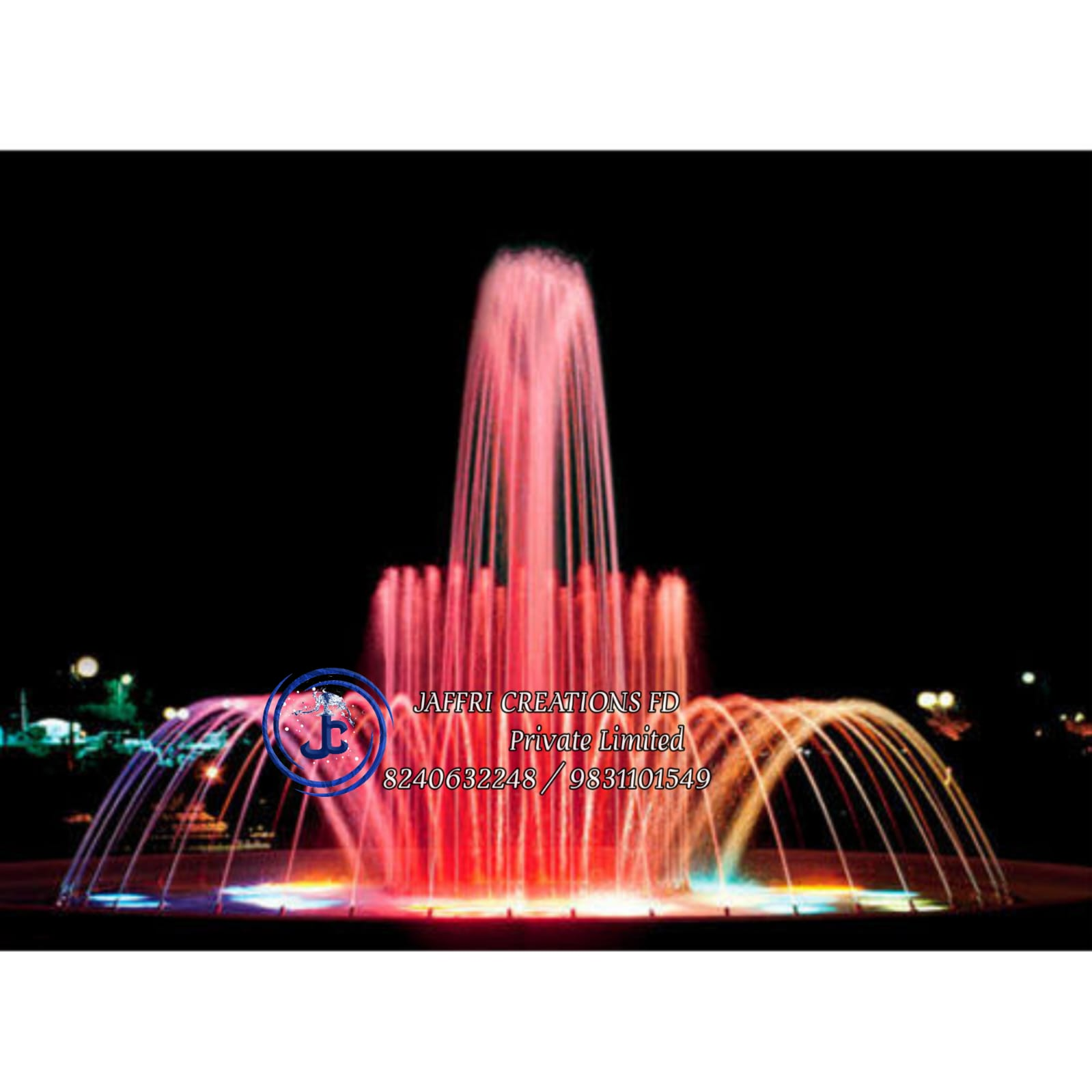 Musical Programmed Fountain - Color: Multi-color Rgb/dmx (Customizable)