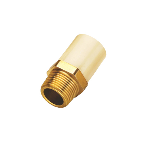 White Cpvc Brass Male Thread Adapter (Hexagon)