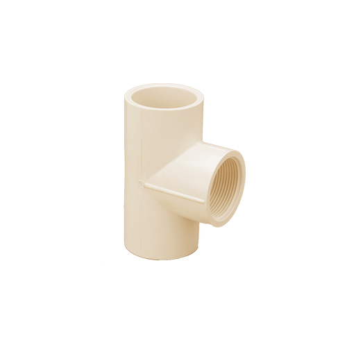 White Cpvc Thread Tee