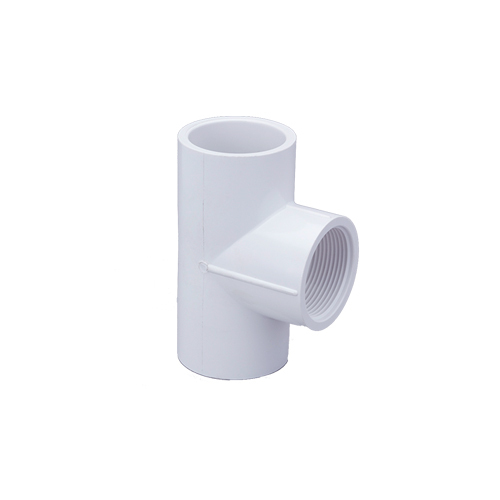 Upvc Threaded Tee - Male Connection, White Color | Durable Design For Versatile Plumbing Applications