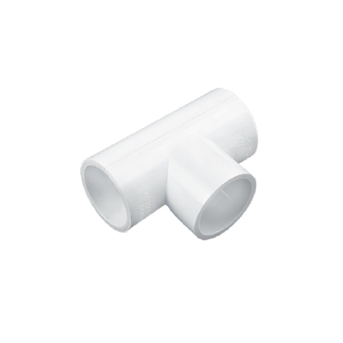 Upvc Plain Tee - Upvc Material, White Color | Versatile Design For Enhanced Installation