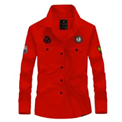 Breathable Classy Shirts Red