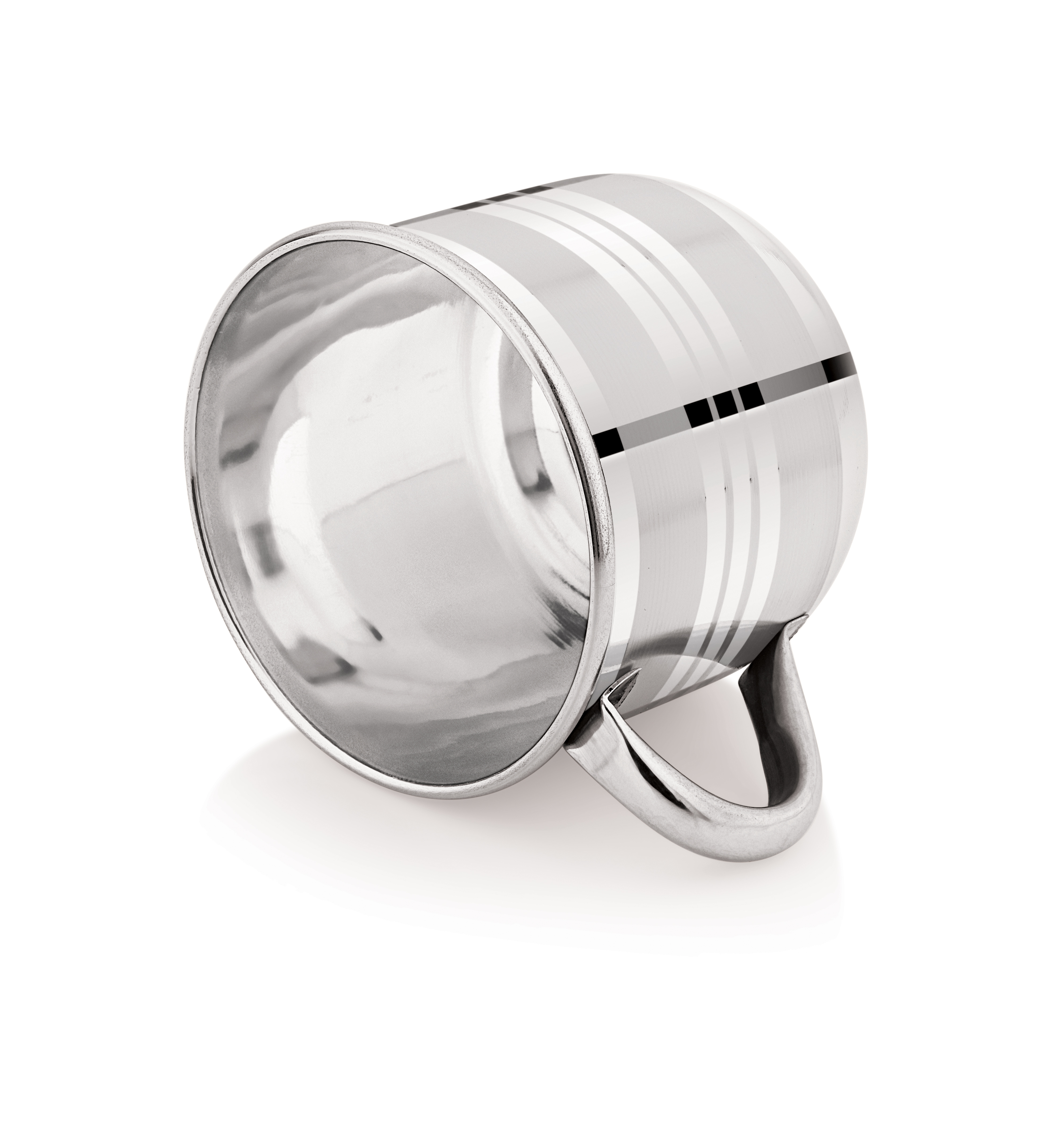 Silver Stainless Steel Single Wall Tea Cup