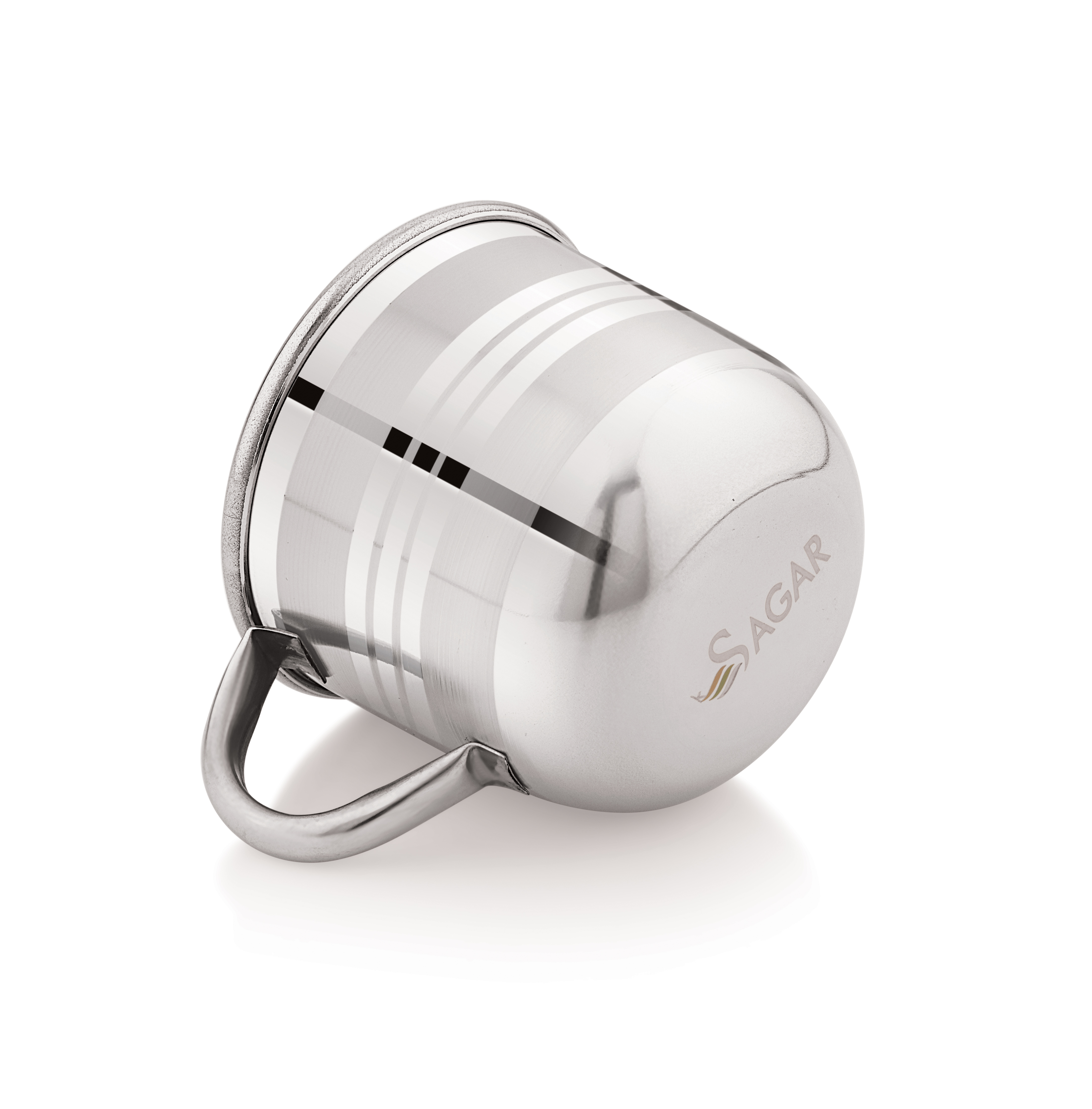 Silver Stainless Steel Single Wall Tea Cup
