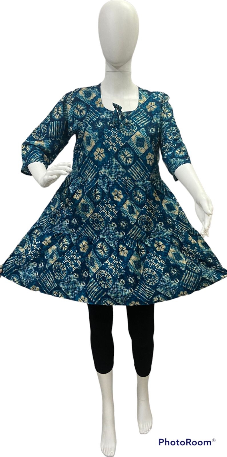 Capsule Print Kurti - Rayon, Size M To Xxl, Mixed Color | Full Sleeves, Trendy Ethnic Design, Embroidered Pattern, Breathable, Washable