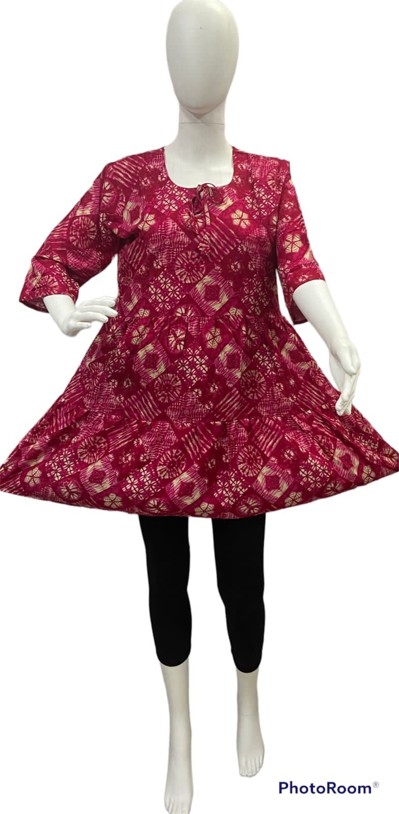 Capsule Print Kurti - Rayon, Size M To Xxl, Mixed Color | Full Sleeves, Trendy Ethnic Design, Embroidered Pattern, Breathable, Washable