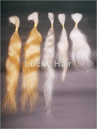 Customized Single Drawn Natural White Hair