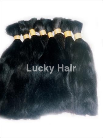 Non Remy Double Drawn Hair Extensions - 12"-32" Lengths, Customized Natural Black Color | Smooth Texture, Tangle Free, Lustrous Finish For Women And Girls