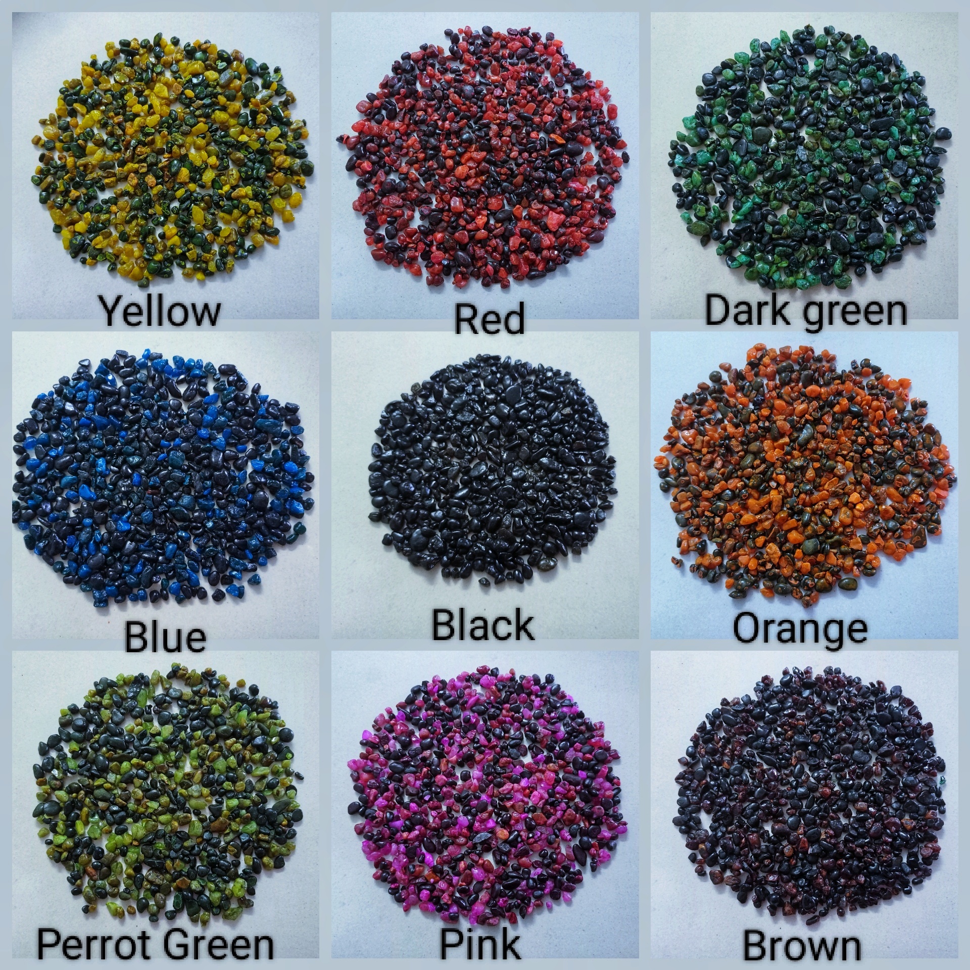 Pink Color Coated Round Beautiful Gravels For Decoration Vase Filler - Artificial Stone Type: Solid Surface