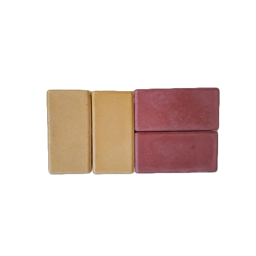 Rectangular Paver Blocks - Concrete, 60mm Thickness, Red-Yellow Color | Durable Decorative Blocks for Pathways and Patios