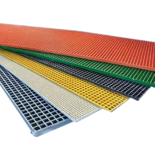 Molded Fiberglass Grating - Multicolor, Different Sizes | Industrial FRP, Powder Coated, Rectangular Design