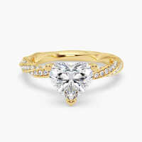 ब्राइडल डायमंड रिंग डायमंड क्लैरिटी: Fl