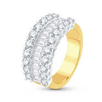 येलो गोल्ड डायमंड रिंग डायमंड क्लैरिटी: Fl