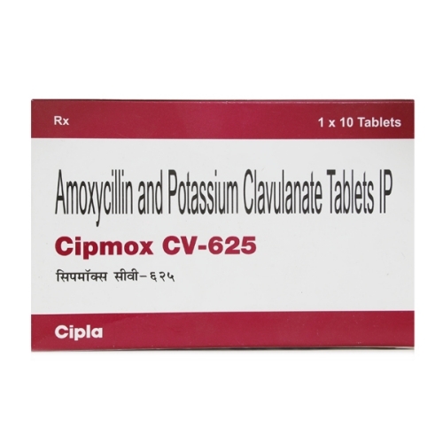 Amoxycillin And Potassium Clavulanate Tablets - 625mg | Antibiotic Treatment For Bacterial Infections, Suitable For Adults And Children, Take With Food To Minimize Stomach Upset