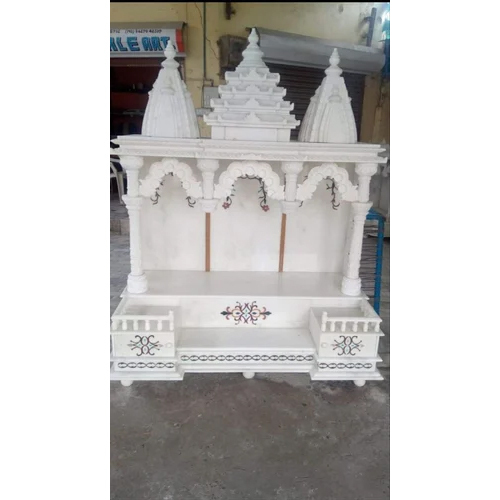 नक्काशीदार मकराना संगमरमर का मंदिर