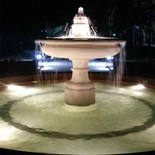 Stylish Sandstone Water Fountain - Color: Red
