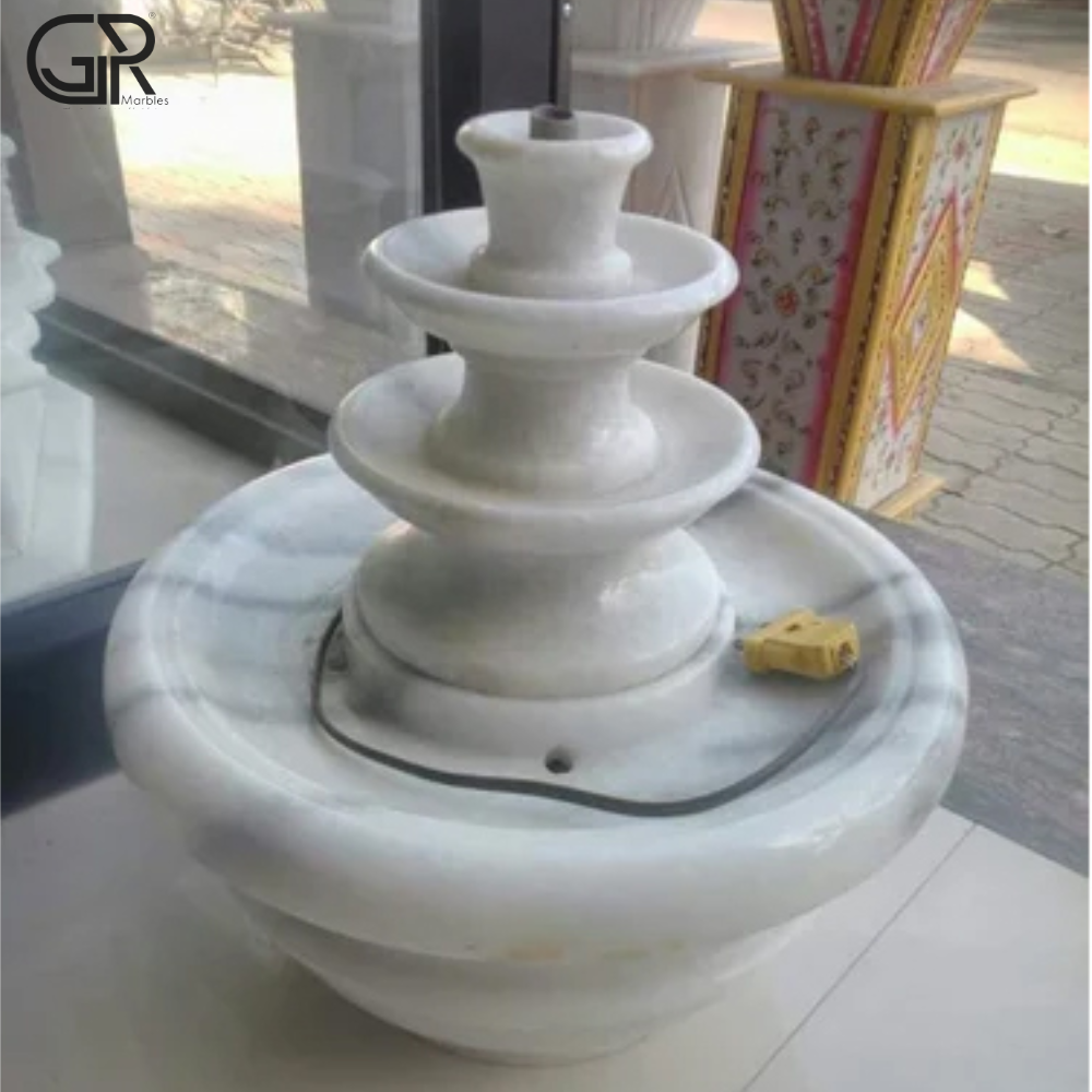 Indoor Marble Waterbody - Color: White