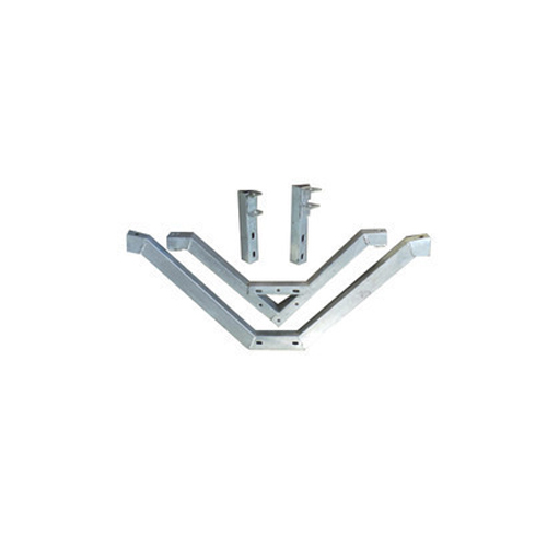 V Cross Arm - Metal Construction, Polished Silver Finish | Industrial Application, Warranty Included