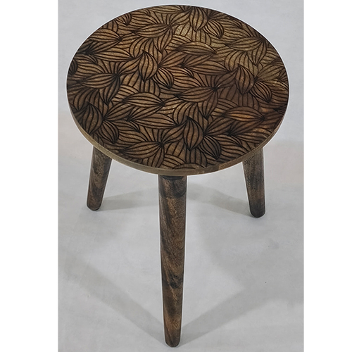 Carving Top Side Table