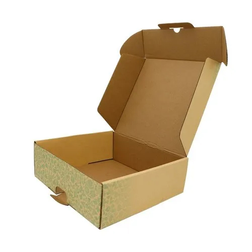 3 Ply Die Cut Corrugated Box - Laminated Material, Coated Paper, Glossy Lamination | Customized Sizes for Durable Packaging Solutions