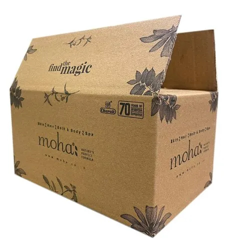 Cosmetic Packaging Corrugated Box - Laminated Coated Paper, Customized Size for Diverse Cosmetic Products, Glossy Lamination Finish, Eco-Friendly and Durable Design