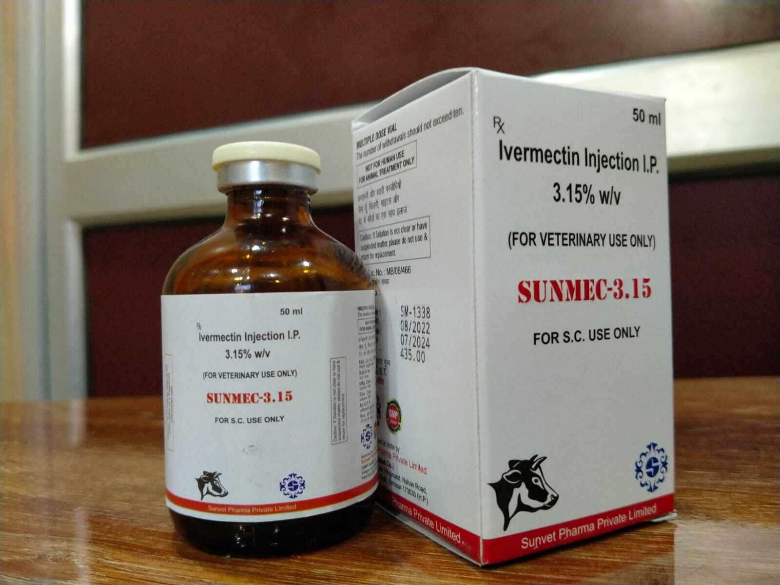 Liquid Veterinary Injection Sunmec 3.15%