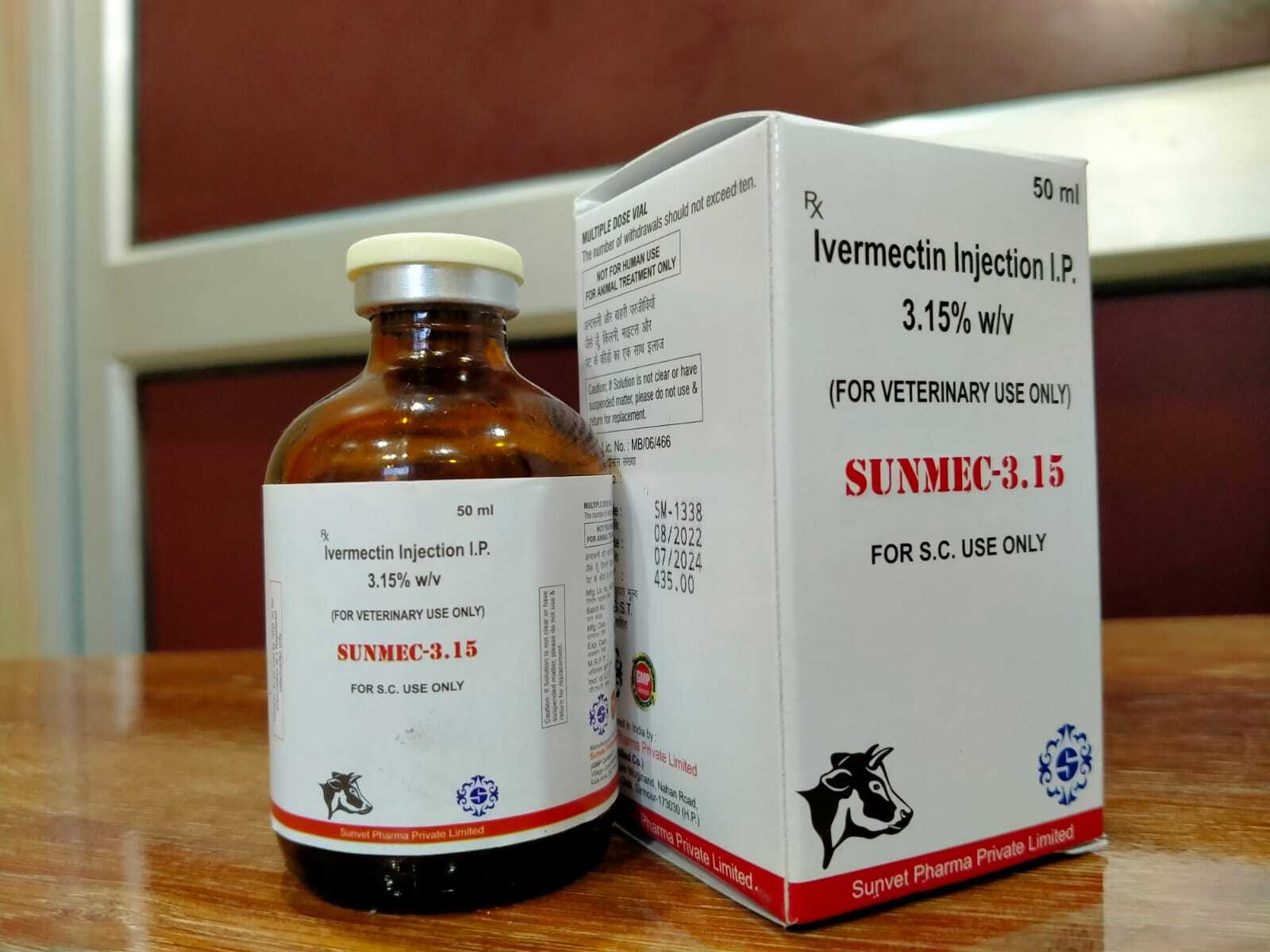 Liquid Veterinary Injection Sunmec 3.15%