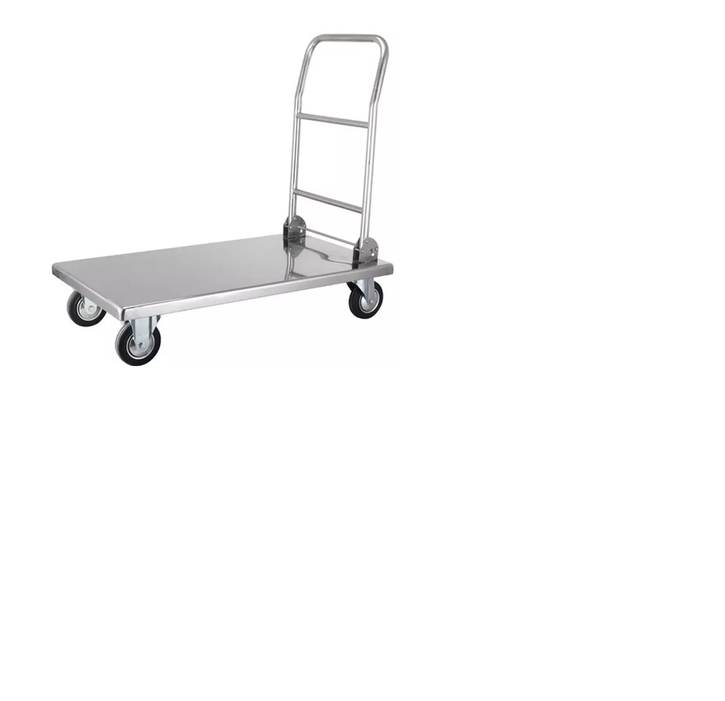 Platform Trolley - Mild Steel, 900x600x850mm, Silver | 300kg Load Capacity, Manual, Industrial Use, New