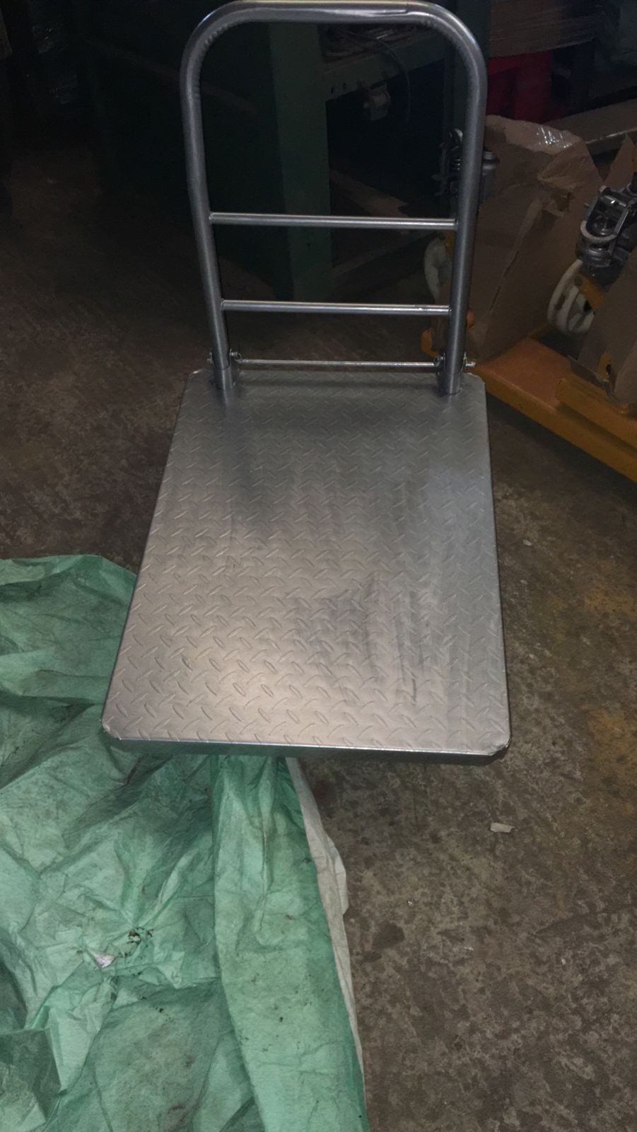 Platform Trolley - Mild Steel, 900x600x850mm, Silver | 300kg Load Capacity, Manual, Industrial Use, New