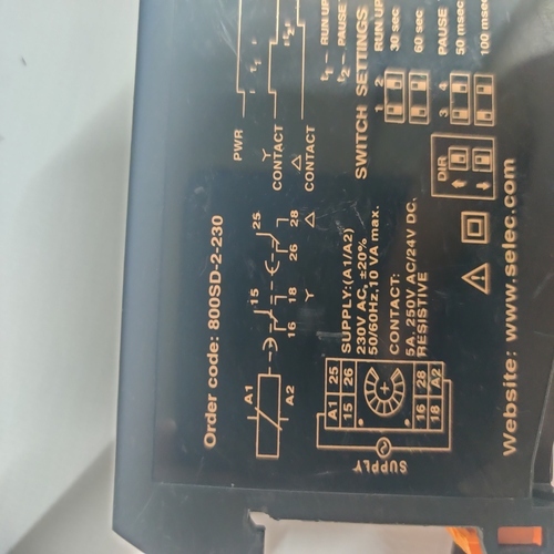 Selec 800sd-2-230 Function Timer