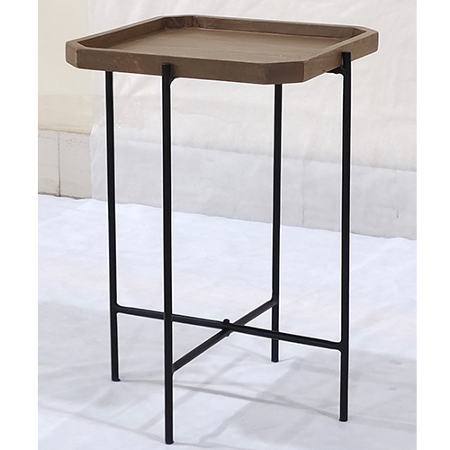 Square Wooden Top Side Table - Assembly: Carpenter Assembly