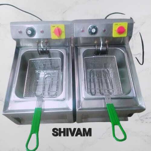 स्टील डबल इलेक्ट्रिक डीप फ्रायर