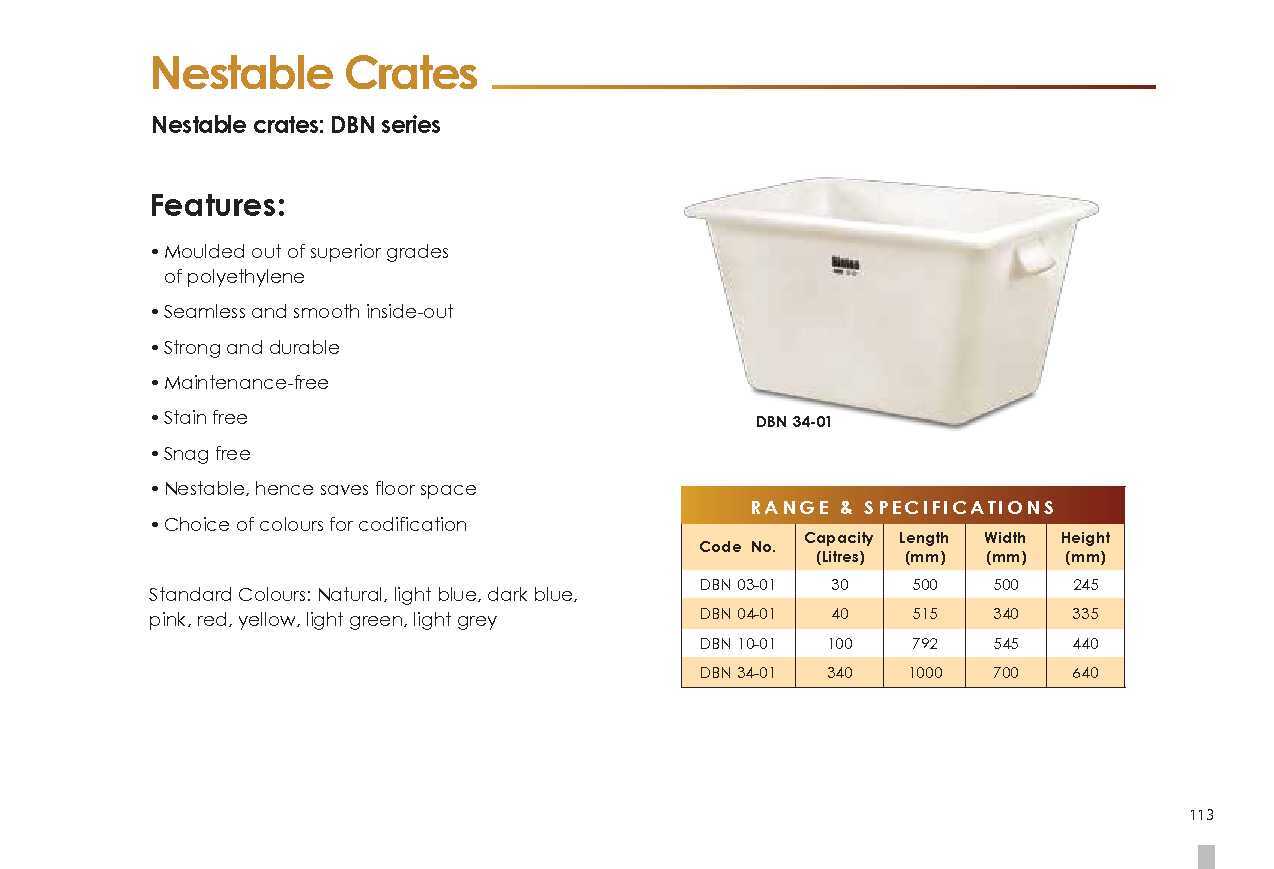Sintex Nestable Crates - 30 To 340 Litres | Durable Material Handling Solution For Textiles, Food, Pharma & Chemical Industries