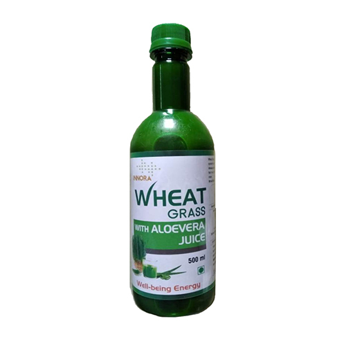 Green 500ml Innora Wheat Grass With Aloe Vera Juice