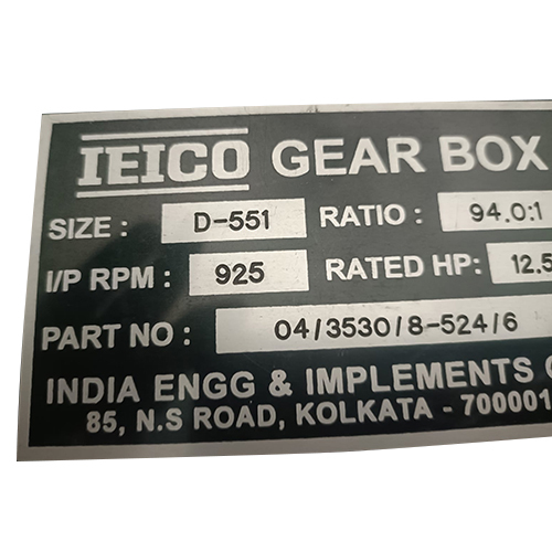 Black Printed Name Plate - Metal, Bending Process, Galvanized Finish | Indian Style Design, Durable Construction For Long-lasting Use