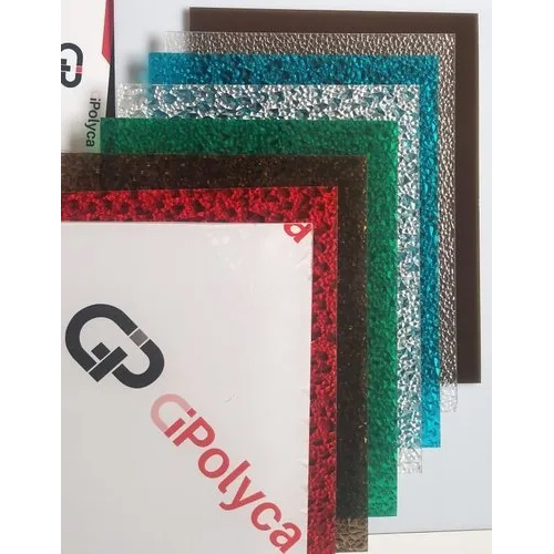 Polycarbonate Diamond Sheet - Customized Size, Decorative Textured Pattern | Enhanced Strength & Impact Resistance For Commercial Use