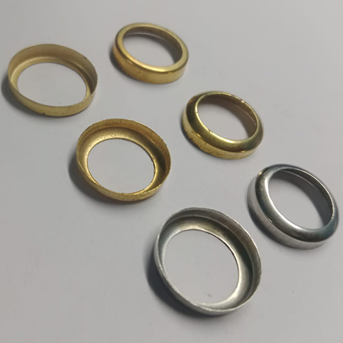 Golden Mould Button Covering Ring