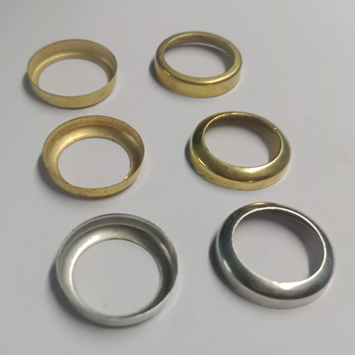 Golden Mould Button Covering Ring