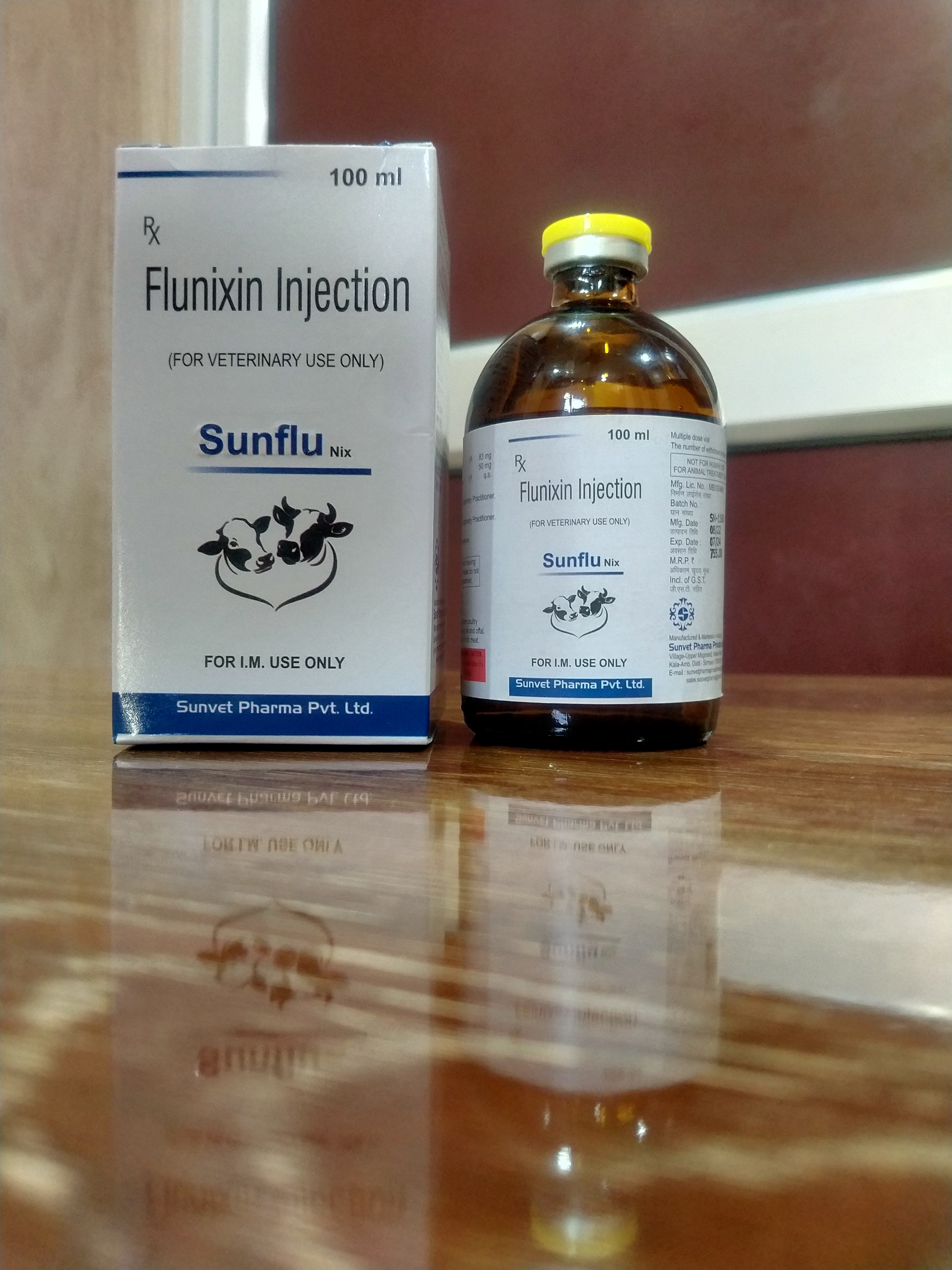 Flunixin Meglumine Injection - 100ml Sterile Solution, Pain Relief For Musculoskeletal Disorders And Colic In Horses, Acute Inflammation Control In Cattle
