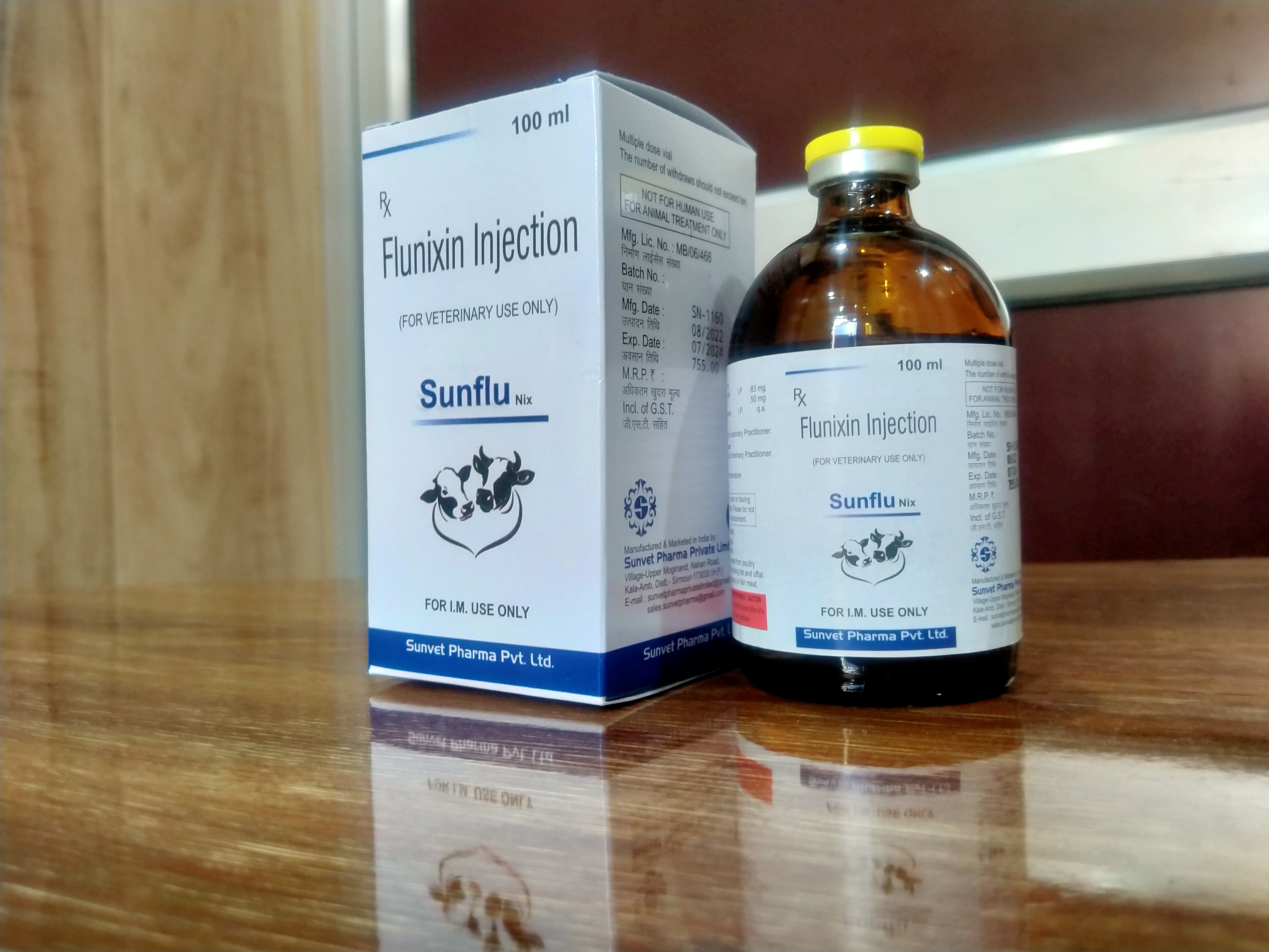 Flunixin Meglumine Injection - 100ml Vial | Pain Relief For Horses, Cattle, And Sows