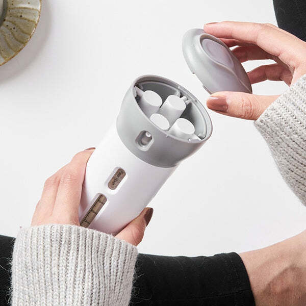 4 In 1 Travel Dispenser Bottle Set - Plastic, 7x7x17 Cm | Multi-color Refillable Cosmetic Containers