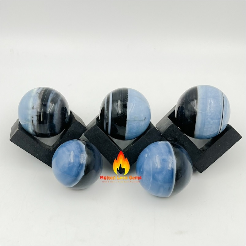 Owhyee Blue Opal Sphere Grade: Top