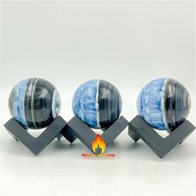 Owhyee Blue Opal Sphere Grade: Top