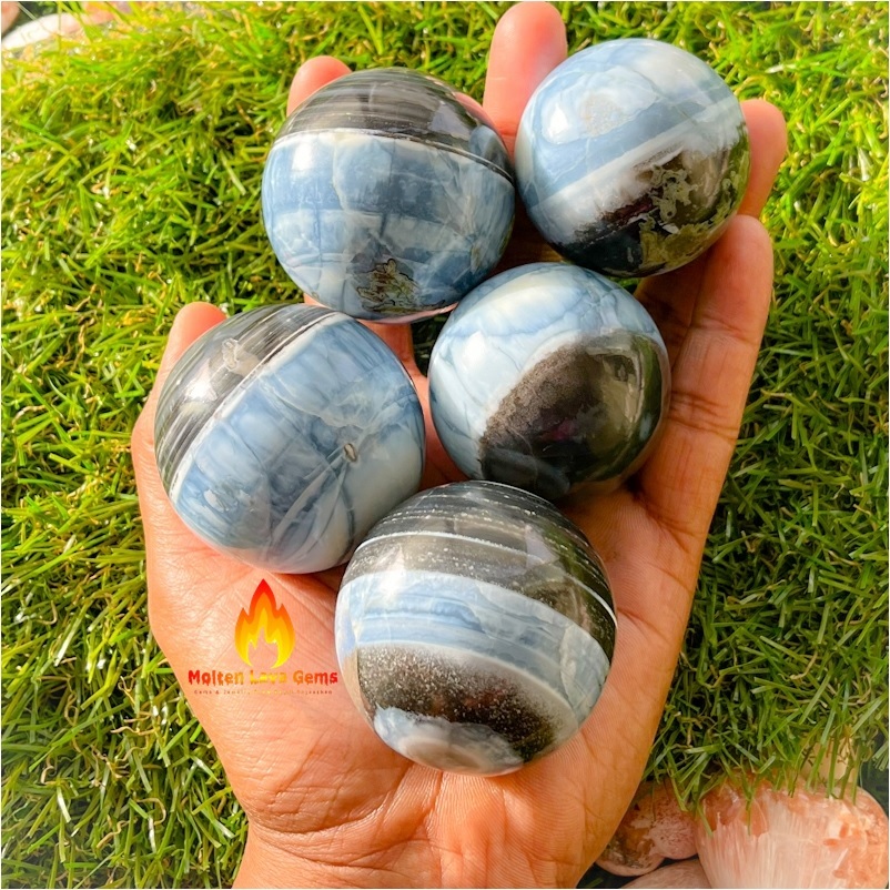 Owhyee Blue Opal Sphere Grade: Top