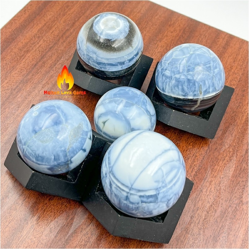 Owhyee Blue Opal Sphere Grade: Top